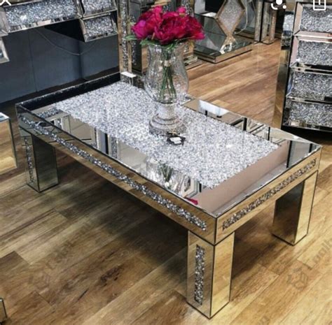 crushed crystal coffee table